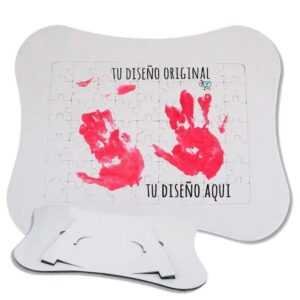 Rompecabezas Porta Retrato Hueso con tu diseño impreso