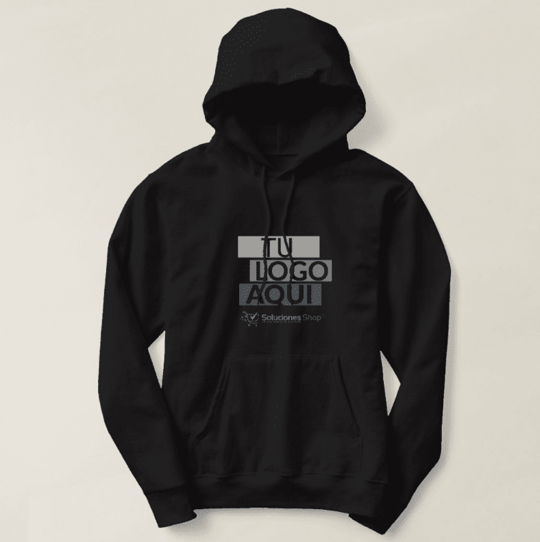 Donde Hacer un Hoodie o Sudadera Personalizada en Puntarenas | Diseño Único en Costa Rica Sudadera personalizada con capucha negro