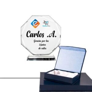 Reconocimiento de Cristal Girasol Personalizado
