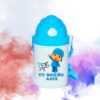 Botella Plástica para Niño Tapa celeste 400ml | Personalizada a tu gusto