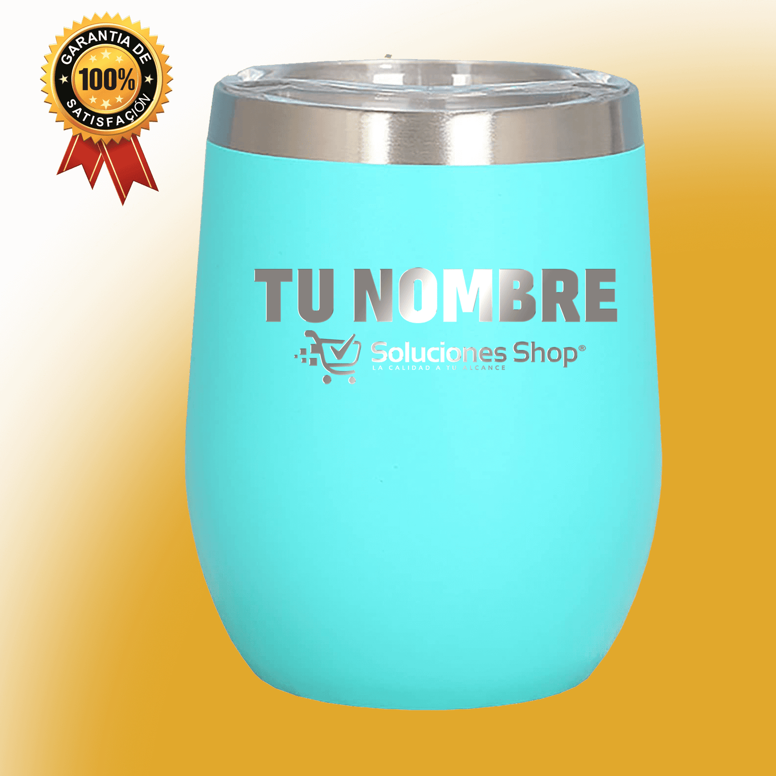 Coctelera de Acero Celeste 12 oz con Grabado Láser Eleva tu Estilo y Elegancia
