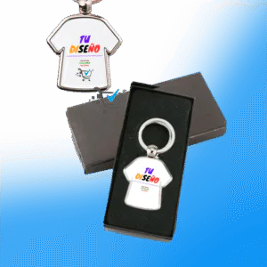 Llaveros metálicos Forma Camisa personalizado 3x2 Agrega un Toque Único a tu Vida