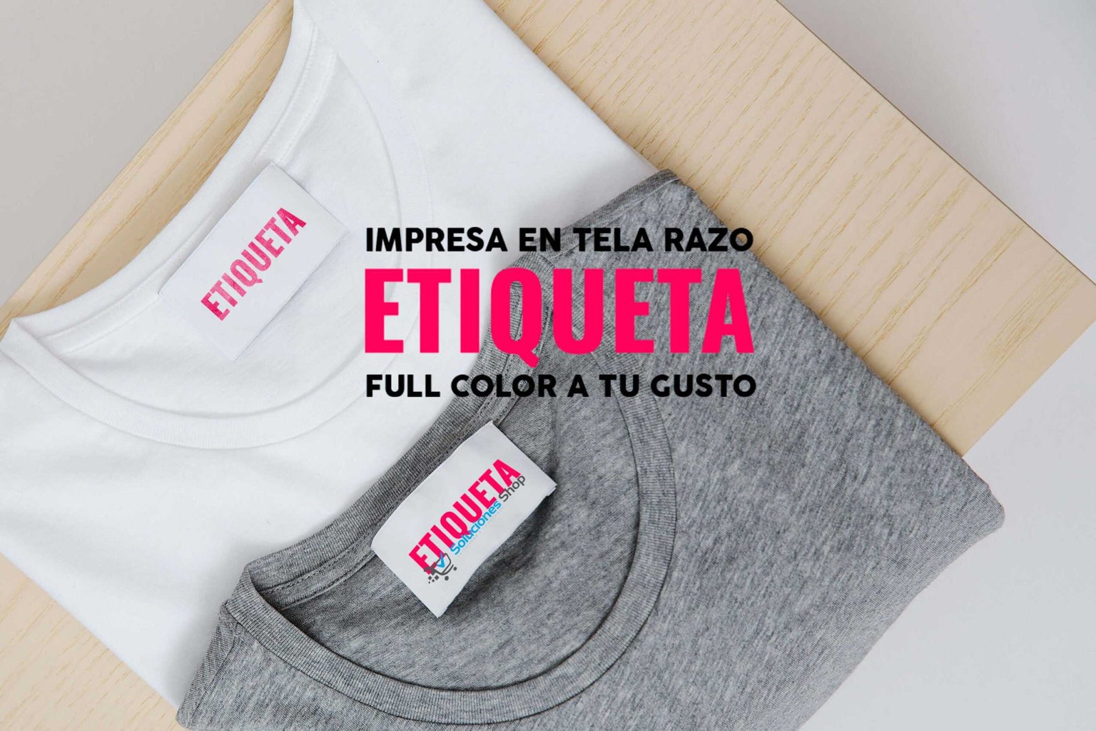 Etiquetas de tela personalizadas para Ropa, disponibles en Soluciones Shop® Costa Rica