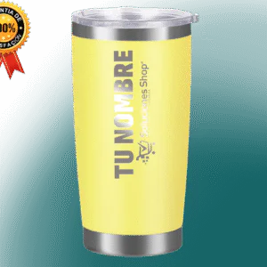 Tumbler Cónico Amarillo 20 oz Grabado Láser Costa Rica Elegancia en Cada Sorbo