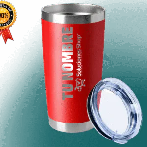 Tumbler Cónico Rojo 20 oz Grabado Láser Costa Rica Elegancia en Cada Sorbo