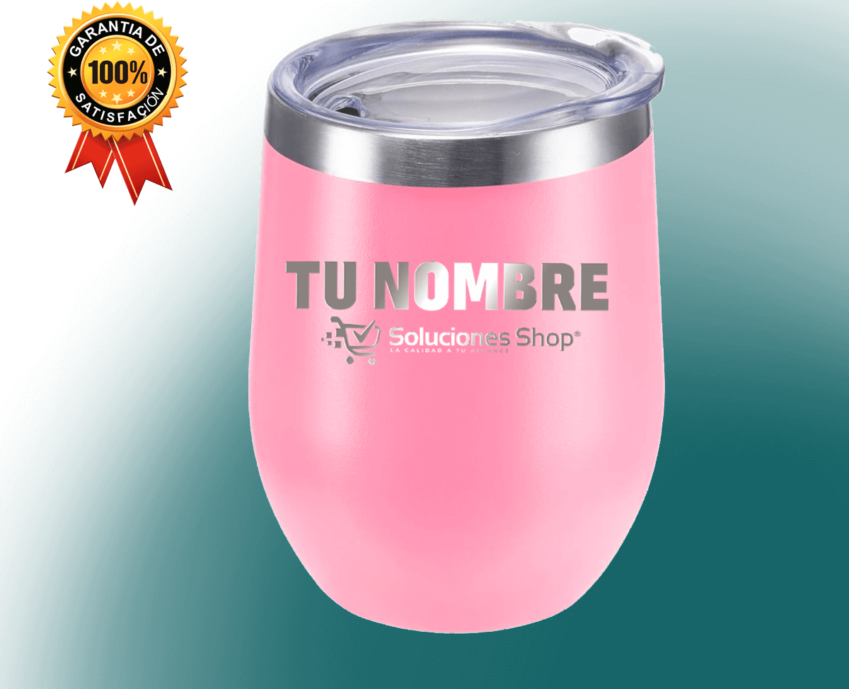 Coctelera de Acero rosado 12 oz con Grabado Láser: Eleva tu Estilo y Elegancia