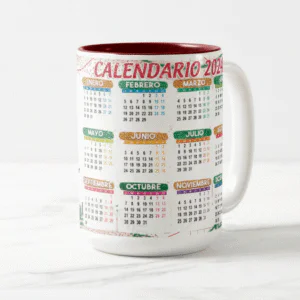 Tazas Calendario 2024 | Diseños Flork Navideños - Muñeco Come chocolate