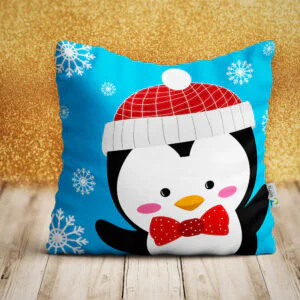 Cojines Navideños en Costa Rica 25x30cm - con diseño Pingüino