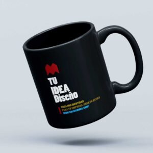 Taza Negra con Ventana Personalizada ¡Diseño Único a Tu Gusto! Soluciones Shop® Costa Rica