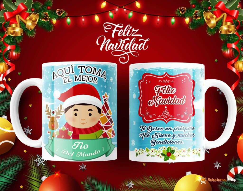 Taza Navideña: Aqui toma el mejor | Celebra la Temporada