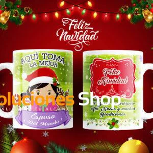 Taza Navideña: Aqui toma el mejor | Celebra la Temporada
