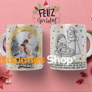 Taza navideña del nacimiento - Celebra la Navidad con Elegancia y Calidez