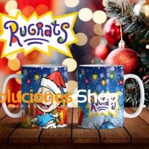 Taza diseñada de Rugrats Navidad