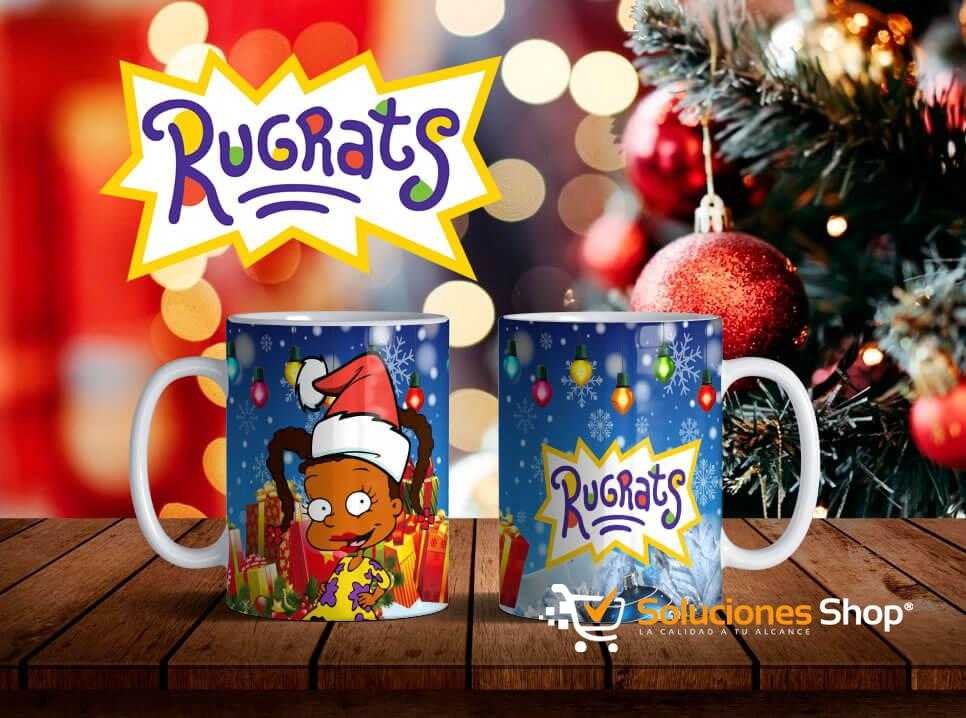 Taza diseñada de Rugrats Navidad