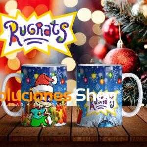 Taza diseñada de Rugrats Navidad