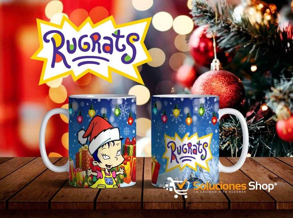 Taza diseñada de Rugrats Navidad