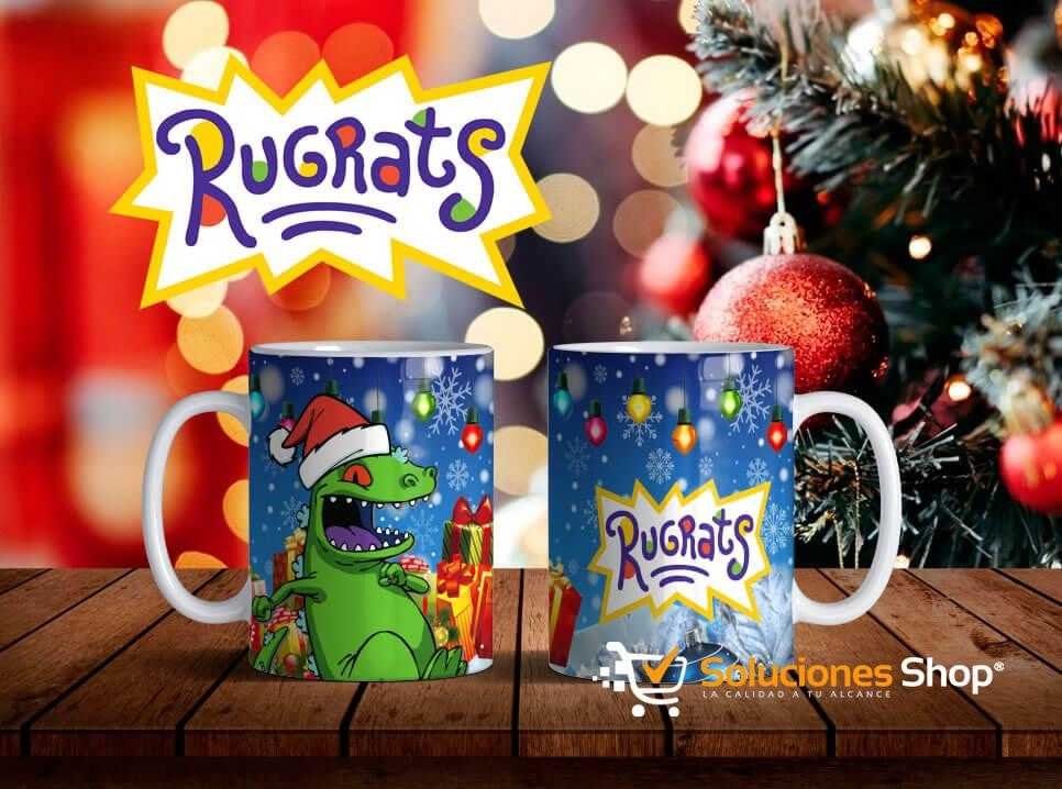 Taza diseñada de Rugrats Navidad