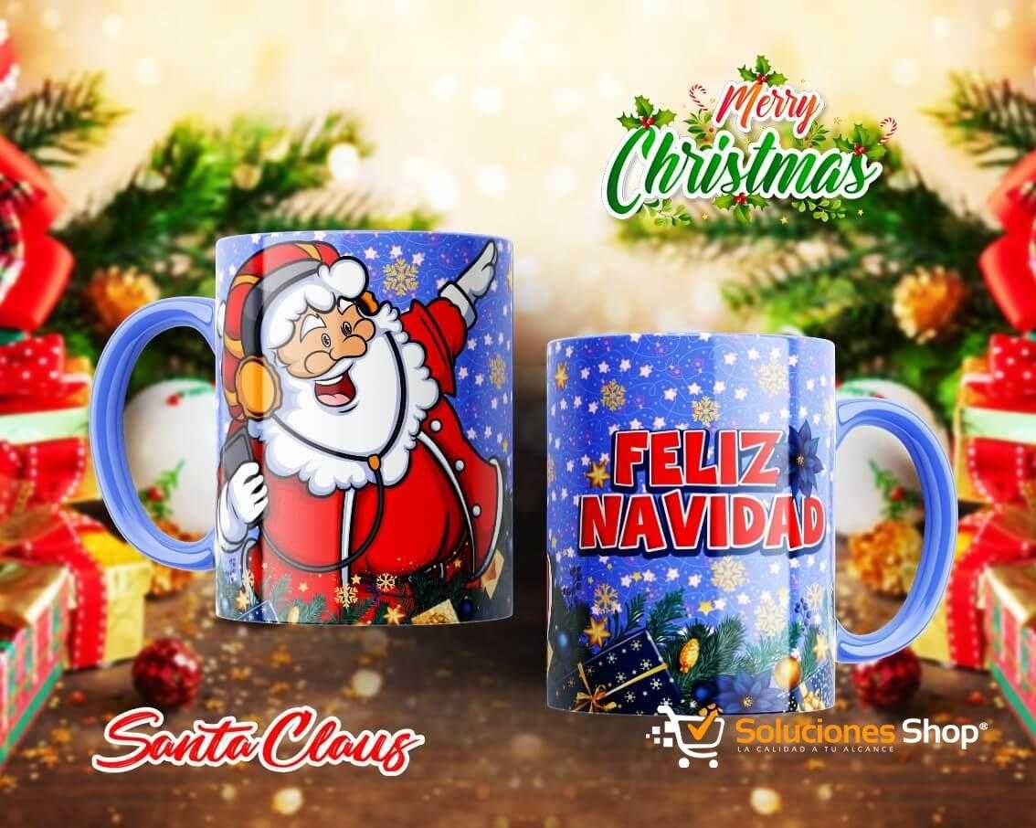 Tazas de Santa Claus (9) Tazas de Santa Claus con Diseño Navideño Exclusivo