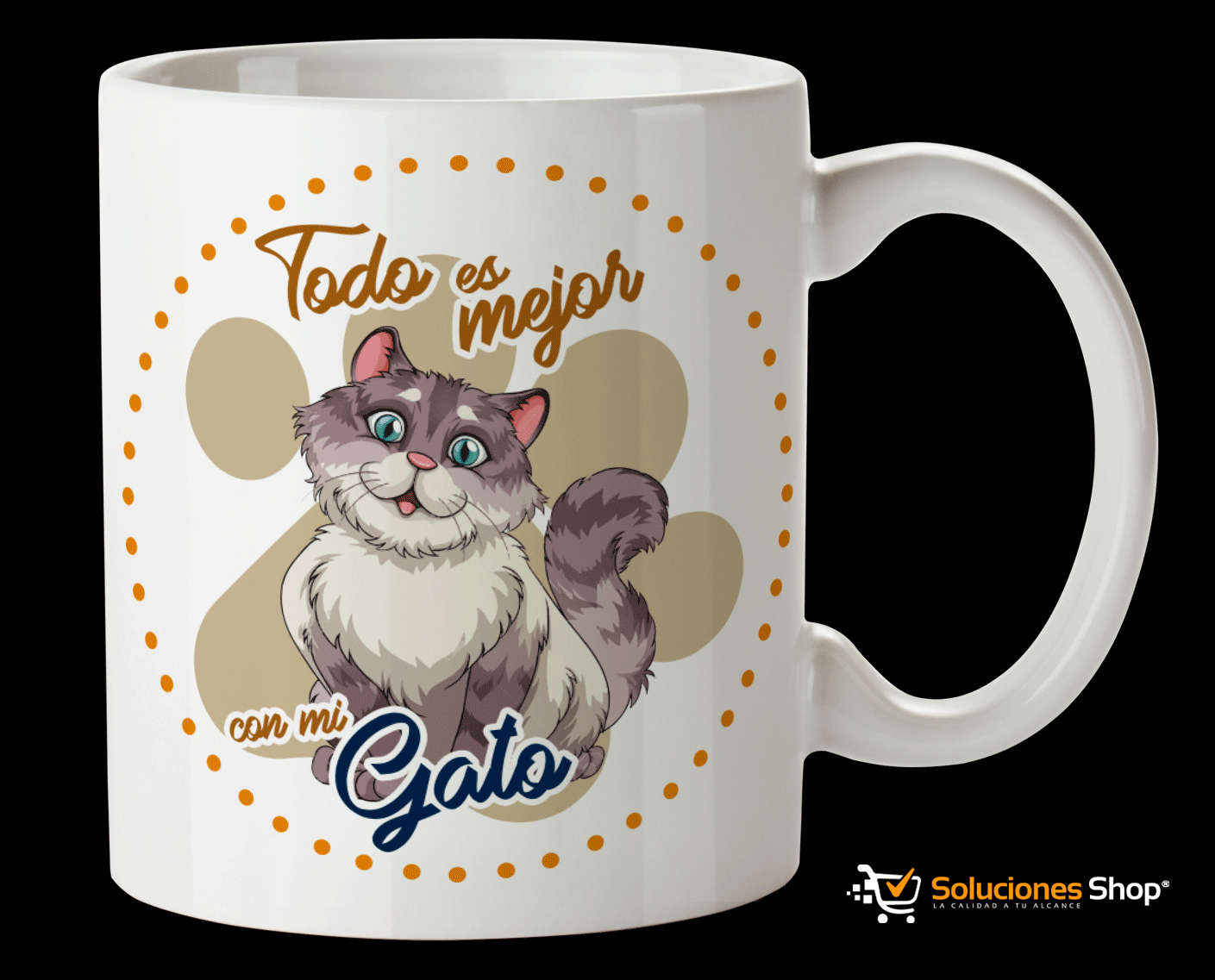 gato-2 Tazas Personalizadas: Dale Vida a tus Mañanas con 33 Increíbles Diseños