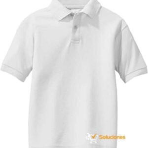 Estilo Clásico para los Pequeños Camisa Polo Blanca para Niños