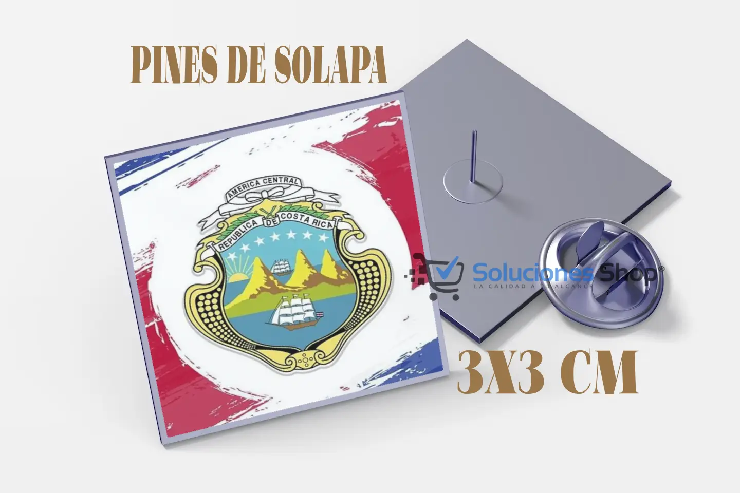 Pines de Solapa Metálicos | En Costa Rica