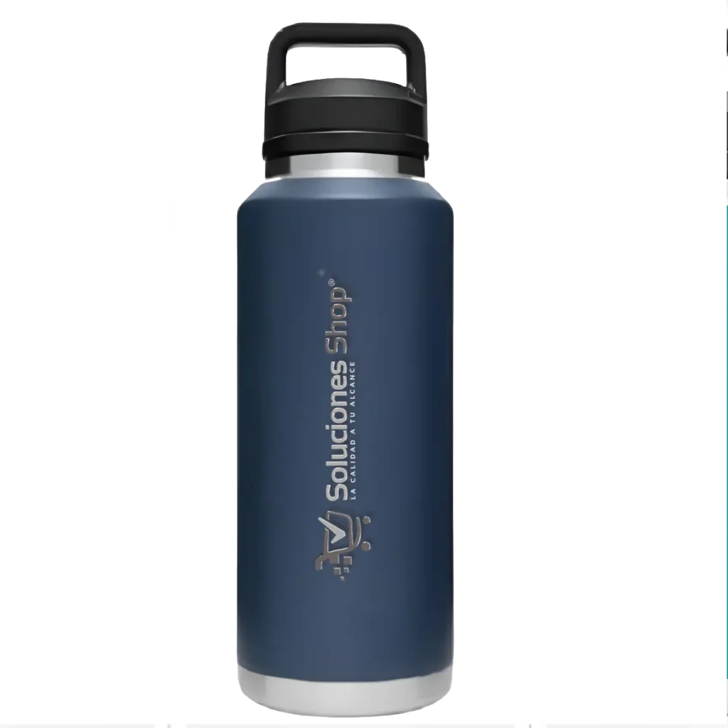 Botella Rambler 800ml Azul Navy con Grabado Láser