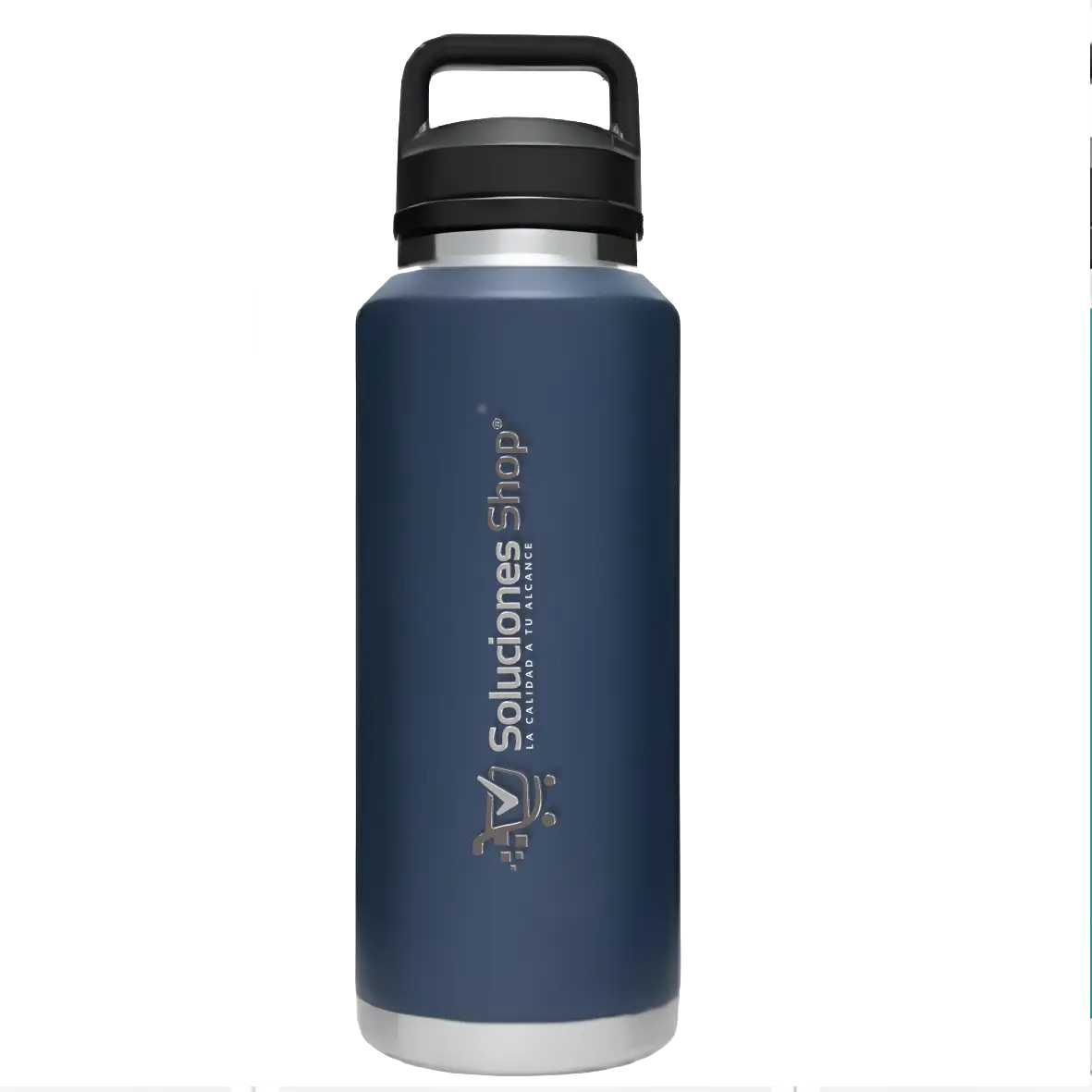 Botella Rambler 800ml Azul Navy con Grabado Láser