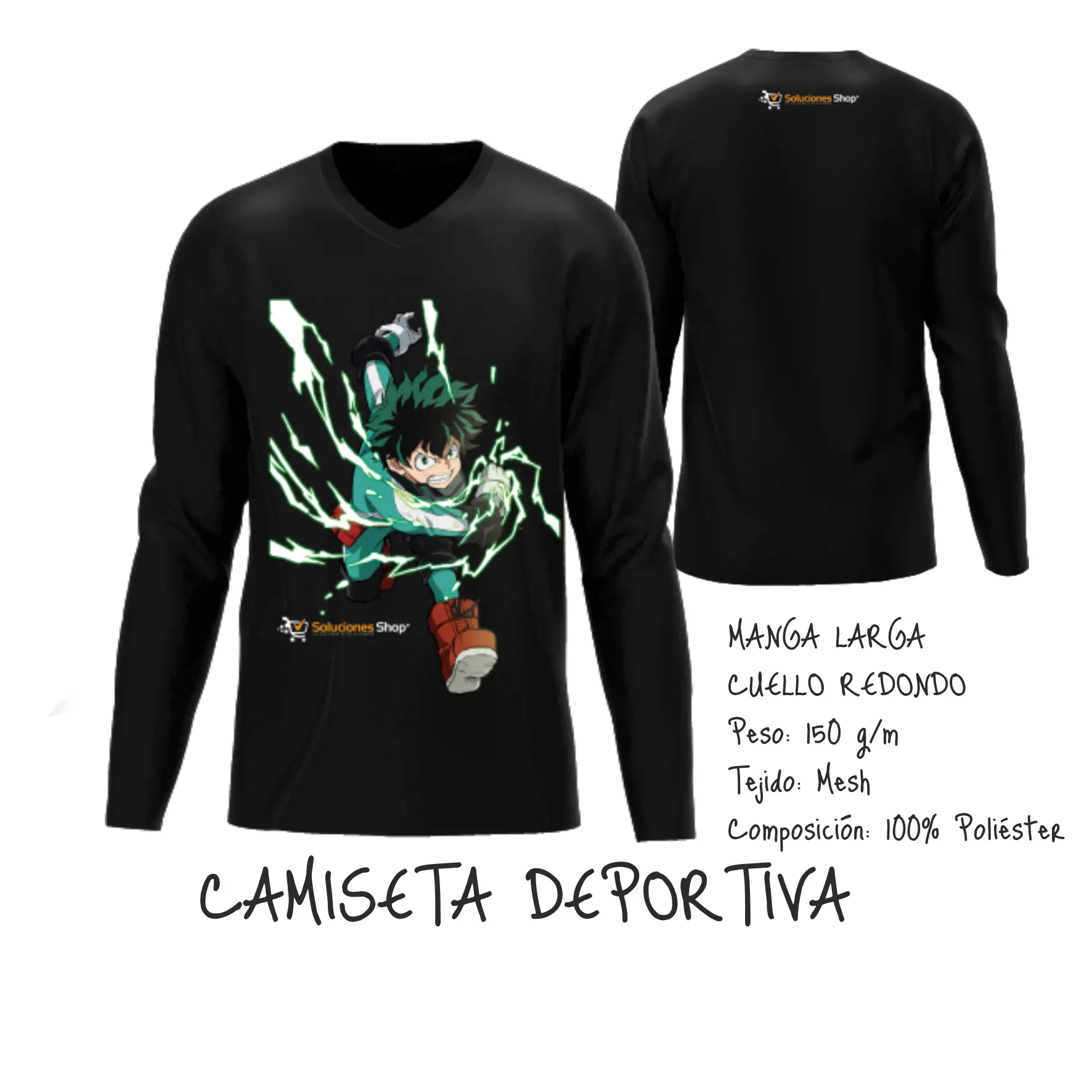 Camiseta Deportiva Manga Larga Personalizada