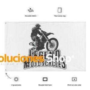 Bandera en lona personalizada 1 metro x 50 cm