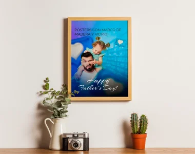 Póster Personalizado Enmarcado - Promoción Especial Día del Padre