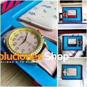 Estuche Billetera y Reloj para Dama