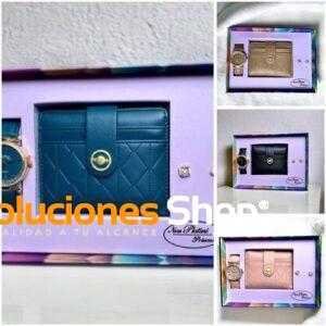 Estuche Billetera y Reloj para Dama
