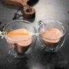 Juego de 2 Tazas de Café con Forma de Corazón