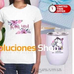 camisa personalizada, vaso térmico