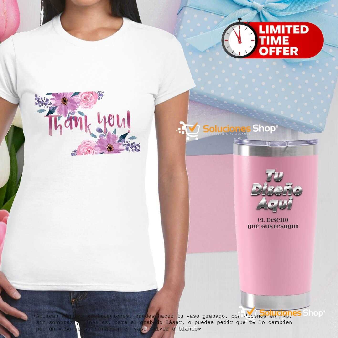 camisa personalizada, vaso térmico
