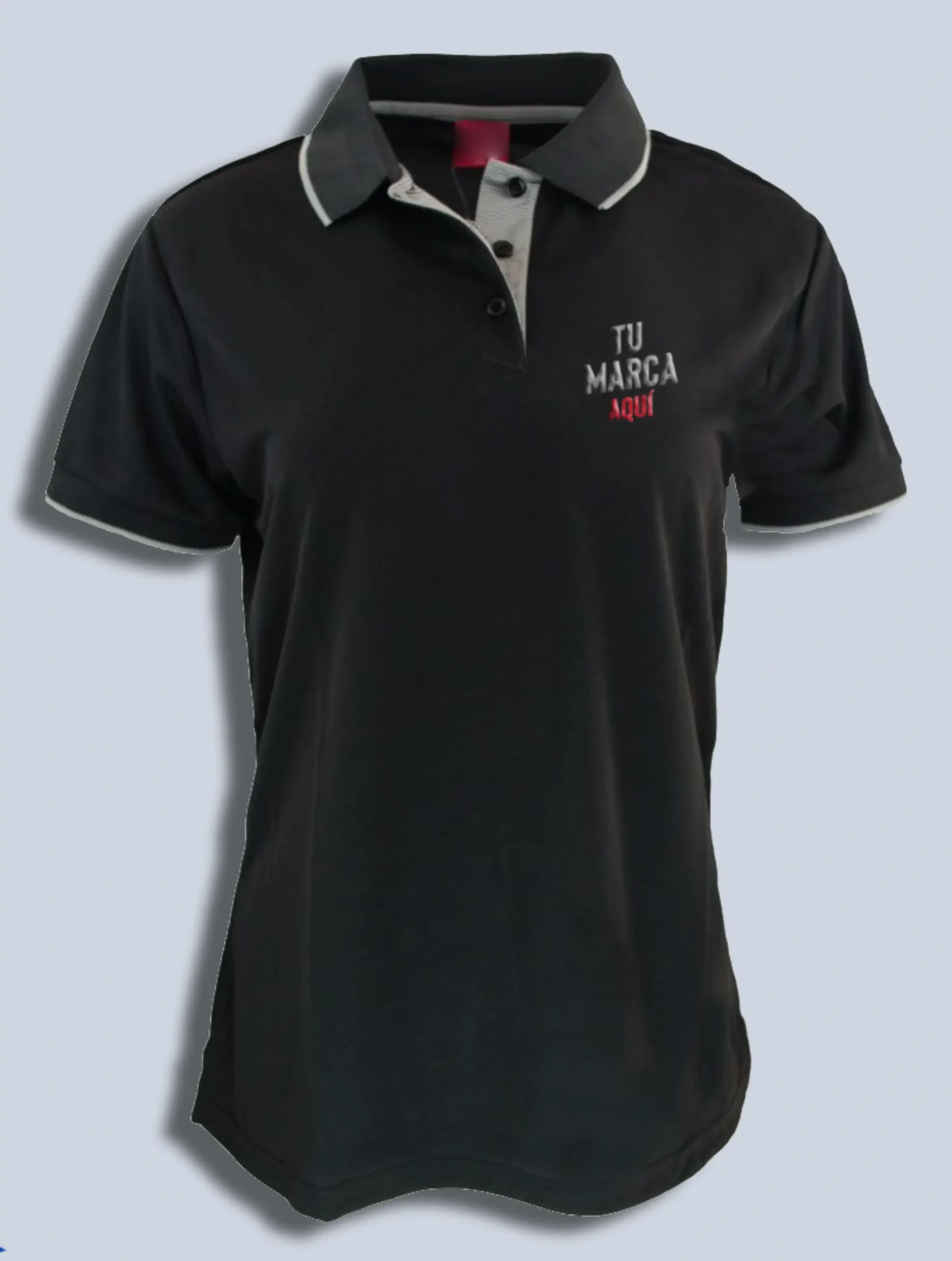 Camiseta Tipo Polo U-Waffit Hombre y Mujer con Bordado de Logo