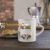 Taza con forma de corazón - Cerámica blanca de 11oz | Ideal para regalar