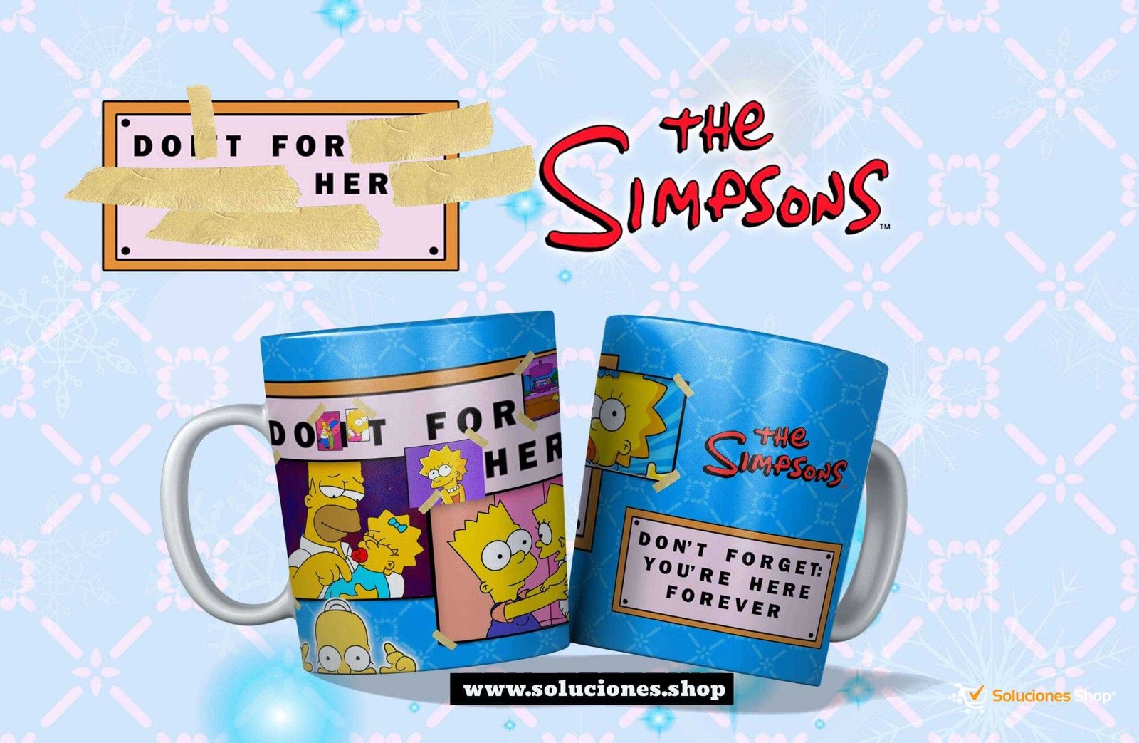 Taza con diseño navideño de Los Simpson | Personalízala online Taza con diseño navideño de Los Simpson | Personalízala online