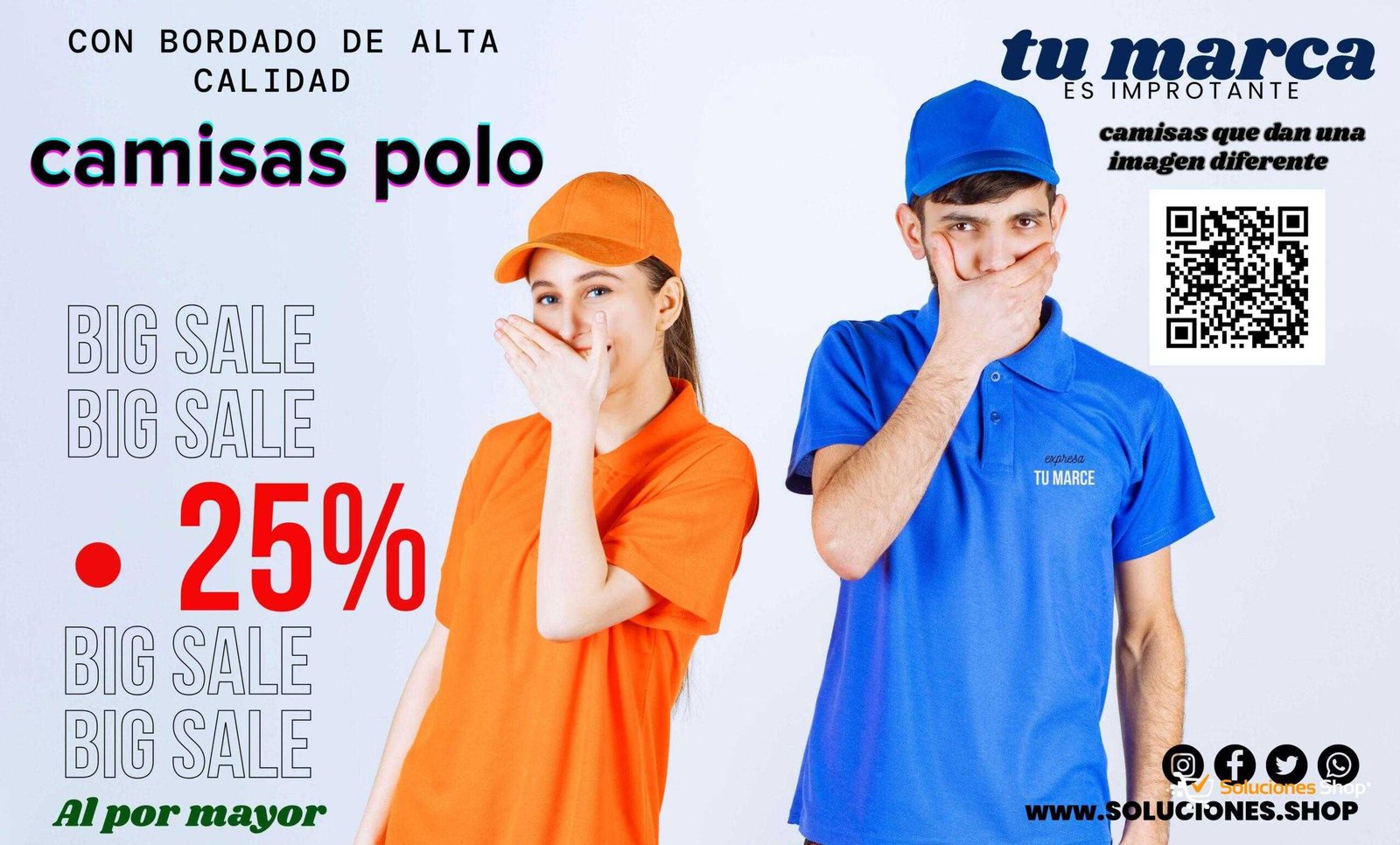 Camisas Polo con Bordado de Alta Calidad – Obtén un 25% de Descuento al Comprar al Por Mayor en Soluciones Shop