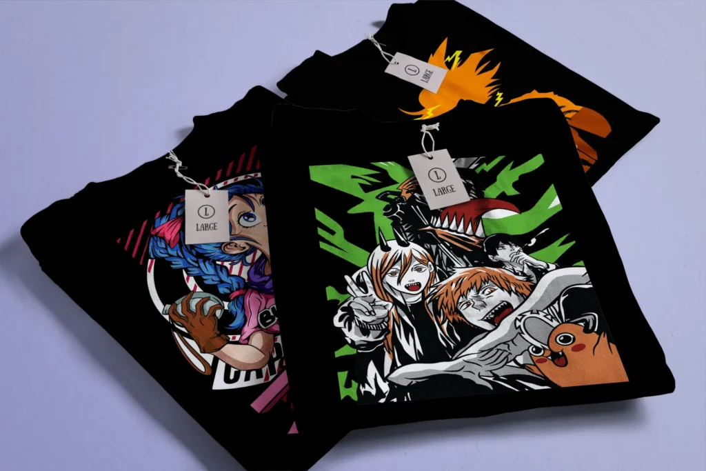 Camisa de Algodón Anime Diseño DTF Exclusivo
