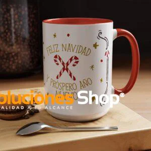 Taza de 15 oz con Diseño Navideño o Personalizado