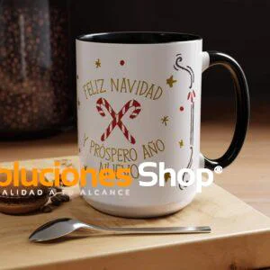 Taza de 15 oz con Diseño Navideño o Personalizado