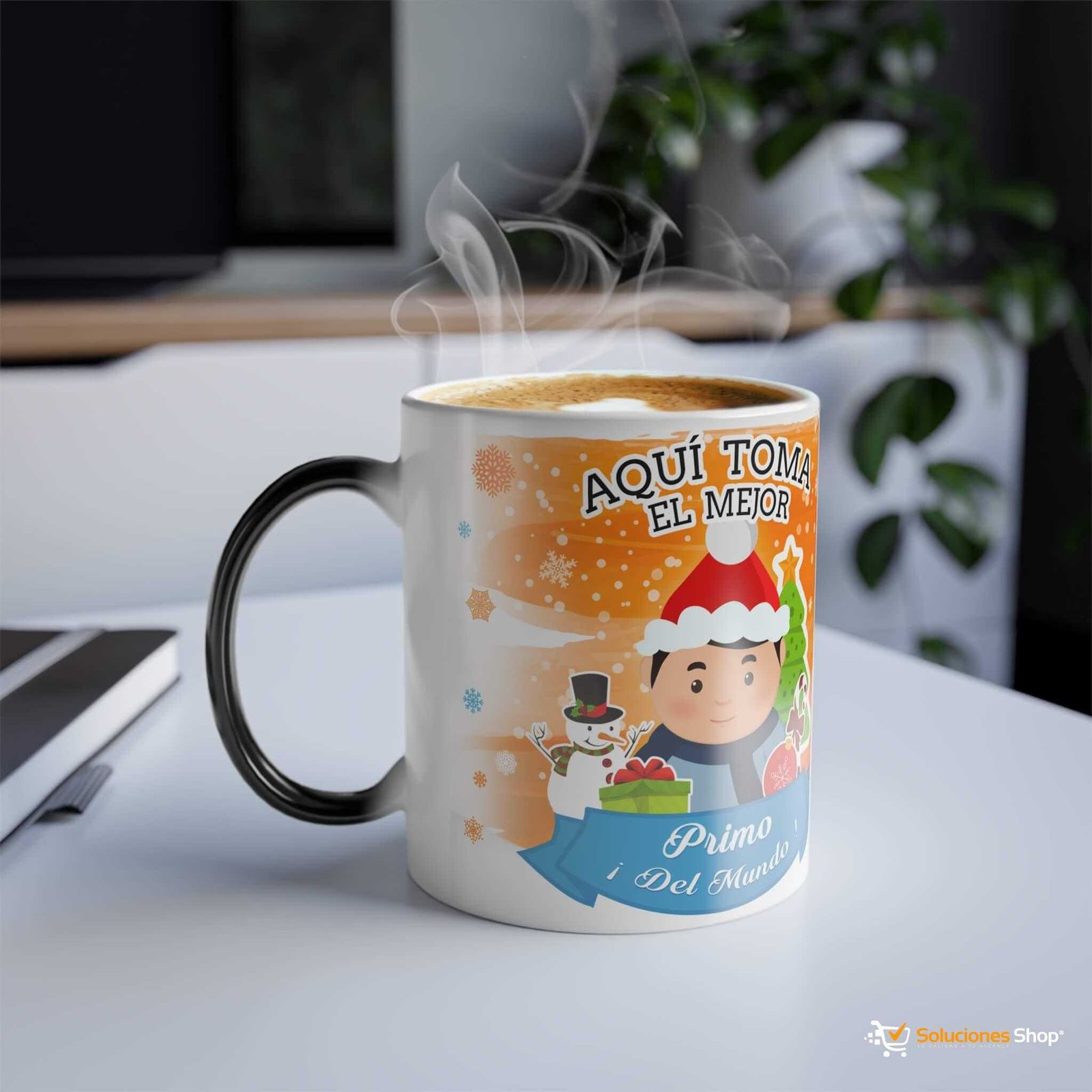 Taza que cambia de color con diseño navideño, 11 oz (11) Taza que cambia de color con diseño navideño, 11 oz