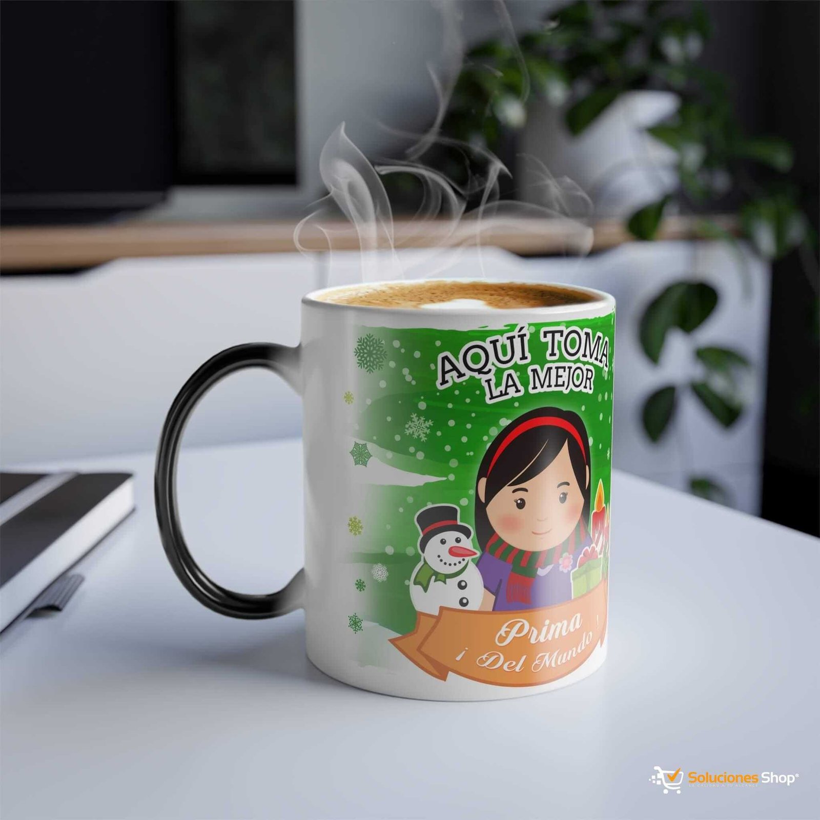 Taza que cambia de color con diseño navideño, 11 oz (9) Taza que cambia de color con diseño navideño, 11 oz
