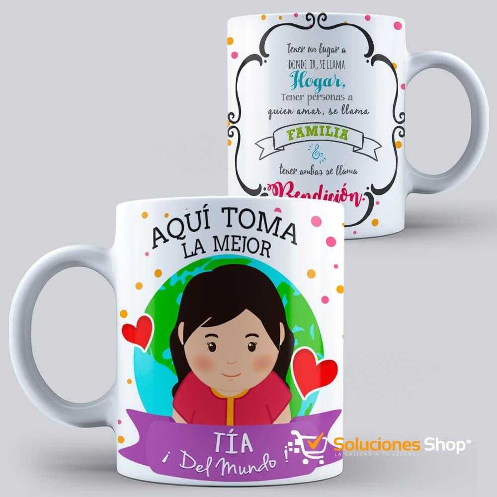 Tazas con Diseño de Familia Aqui toma el mejor Personalizado
