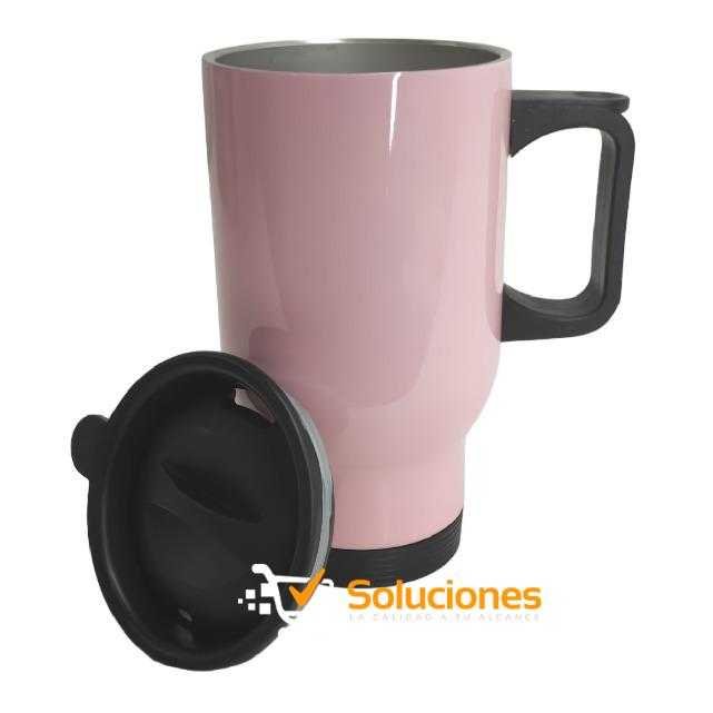 Jarra de Viaje Amarilla - 14 oz Acero Inoxidable 304