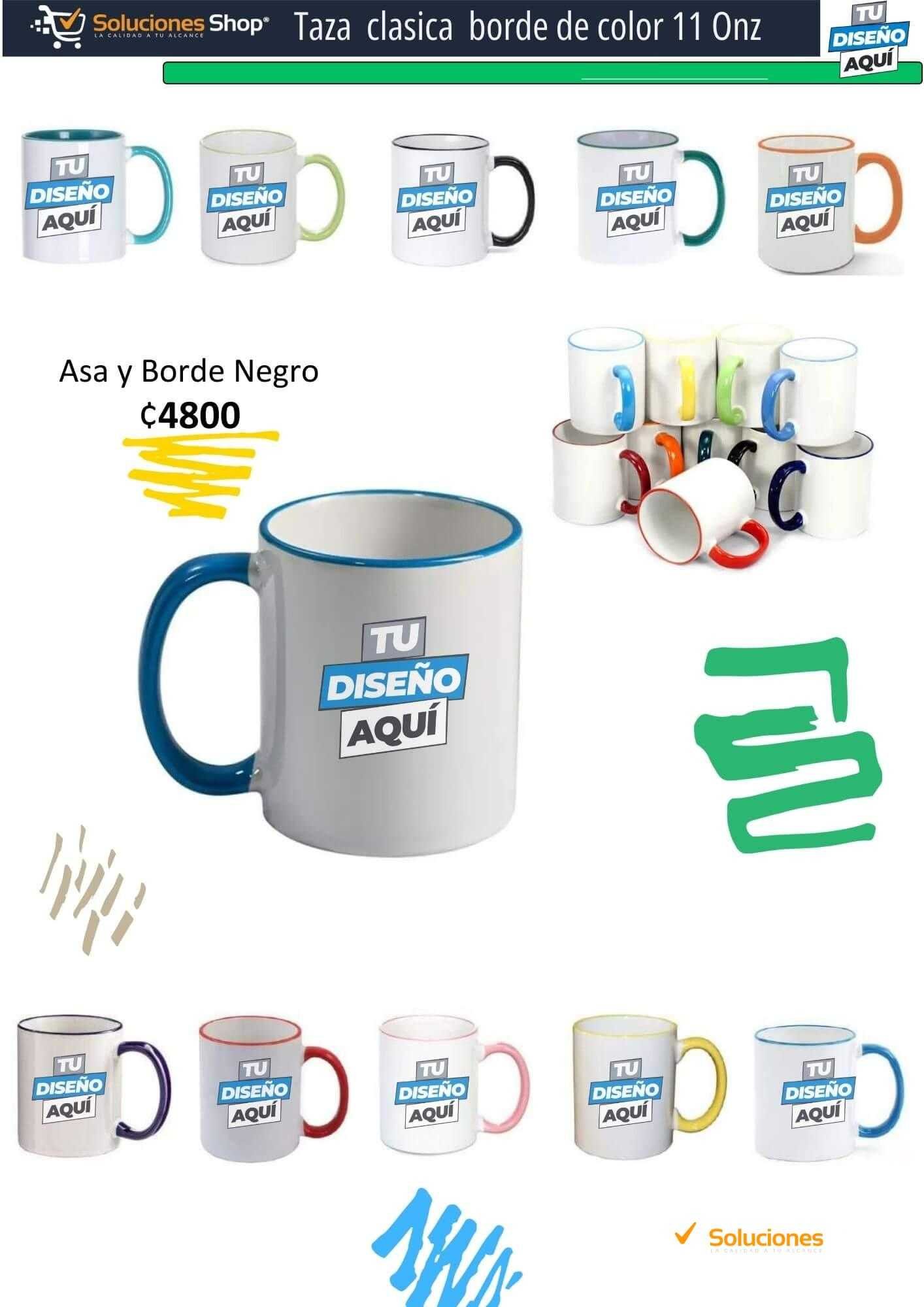 Tazas Clásicas Personalizables de Soluciones Shop Costa Rica