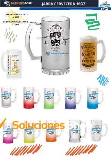 Jarras Cerveceras Personalizables de Soluciones Shop Costa Rica