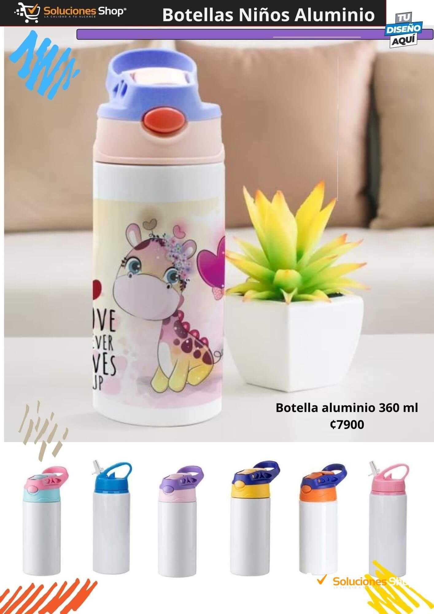 Botellas de Aluminio para Niños en Soluciones Shop Costa Rica