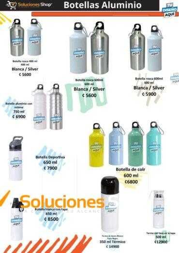 Botellas de Aluminio Personalizables en Soluciones Shop Costa Rica
